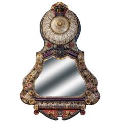 Mid-20th Century Murano Glass Mirror with light on top 3