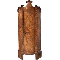 Antique 18th Century Dutch Architectural Corner Cabinet