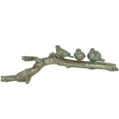 Ilana Goor Bronze Wall Hanging Sculpture with Freestanding Birds 3