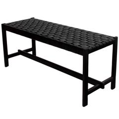 Leather Strap Bench by Thomas Hayes Studio 2