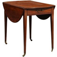 English George III Mahogany Pembroke Table, circa 1800