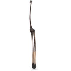 10' Tall Carved Sculpture of a Giraffe on Long Legs. 9