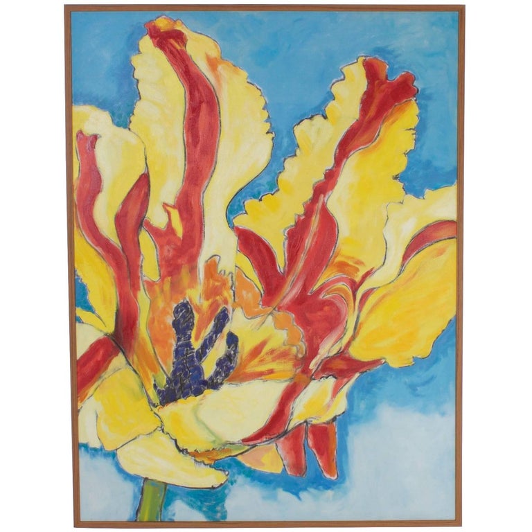 Modern Floral Oil Painting For Sale At 1stdibs