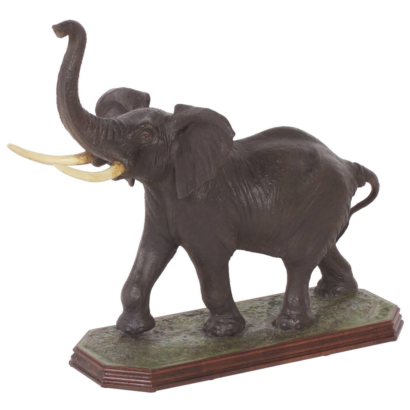 Limited Edition Cast Elephant by Louis Paul Jonas For Sale