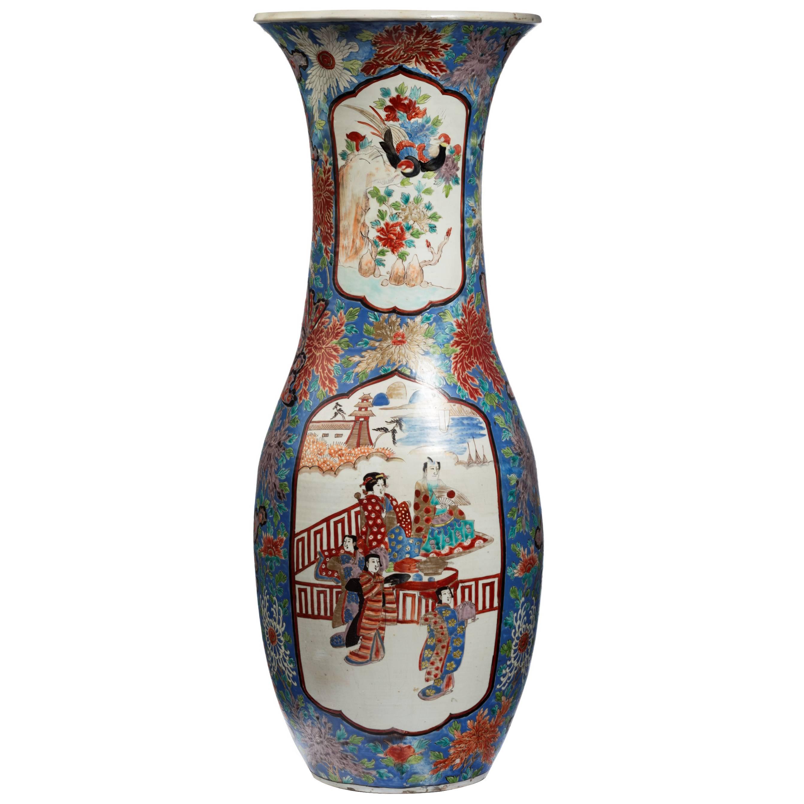 Late 19th Century Massive Oriental Waisted Vase