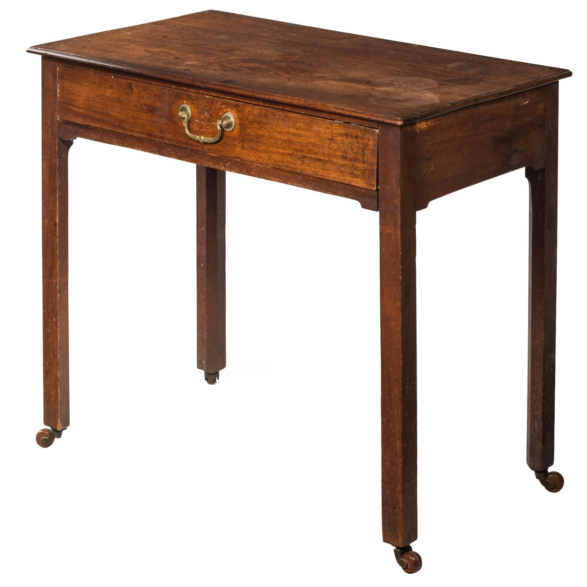 George III Period Mahogany Side Table