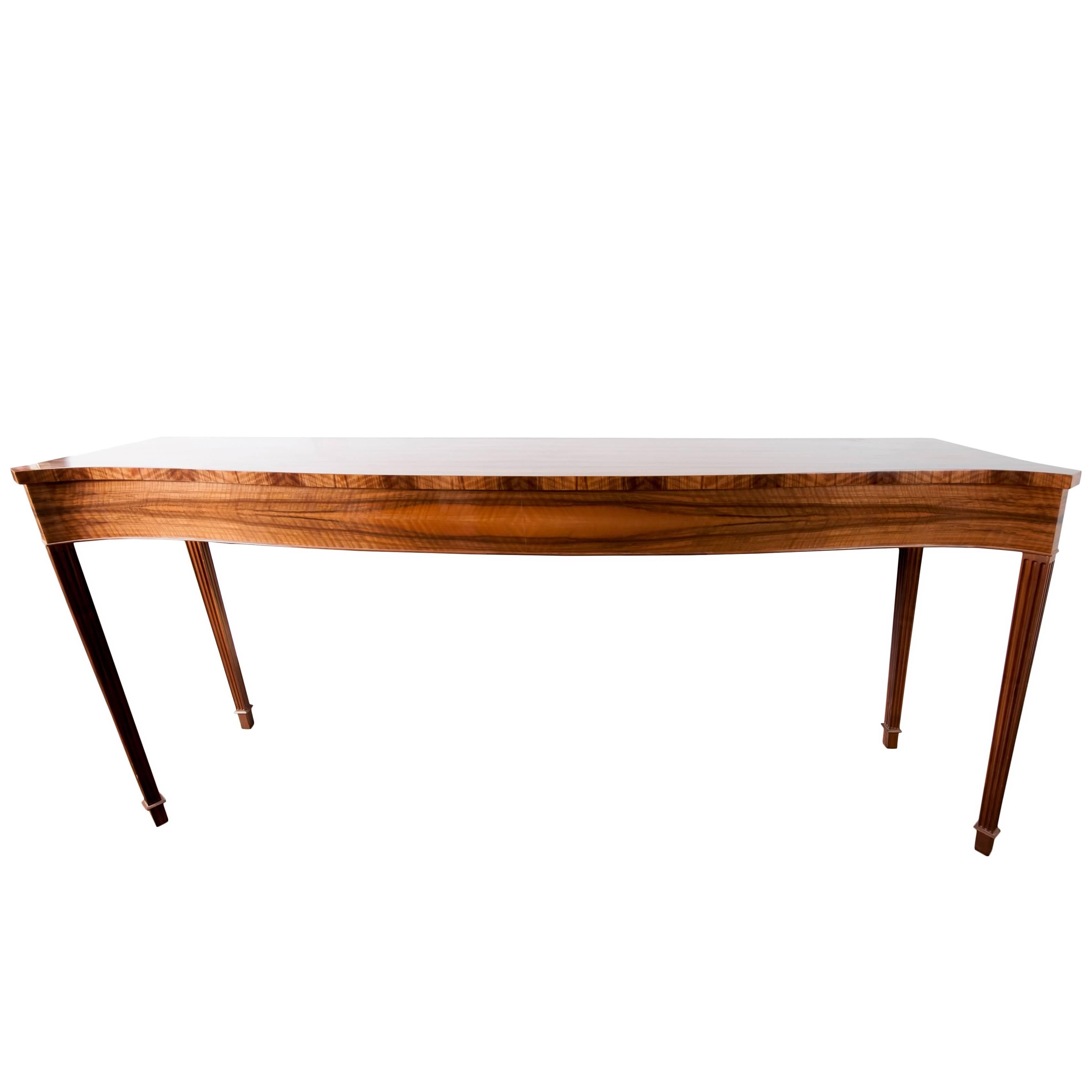 Exotic Wood Narrow Console