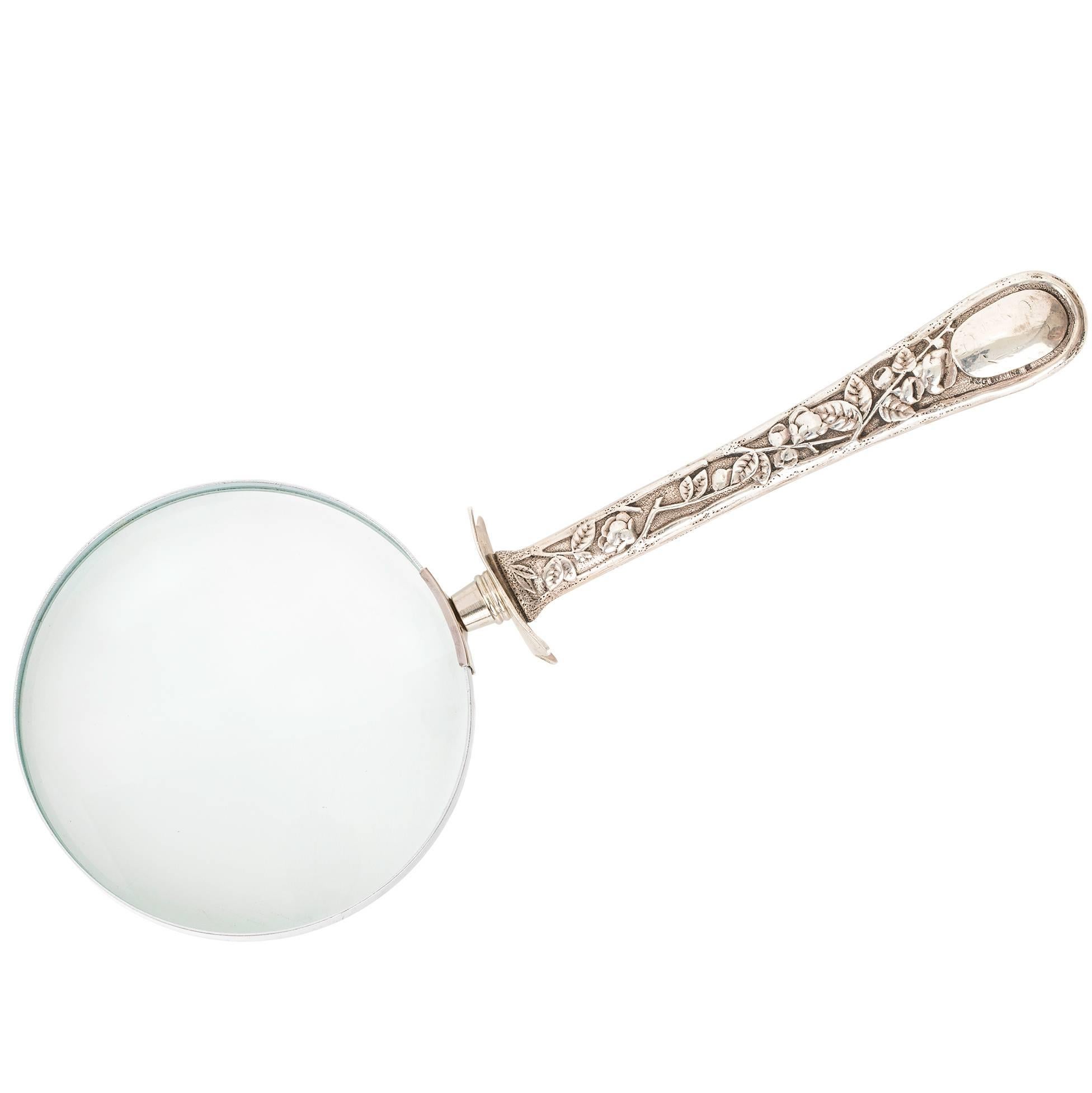 Magnifying Glass, Sterling Silver For Sale