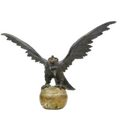 Rare Early 19th Century Carved Hapsburg Decorative Eagle 12