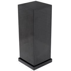 Large Tall Black Granite Pedestal