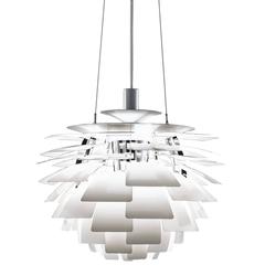 Poul Henningsen White PH Artichoke Chandelier for Louis Poulsen 11