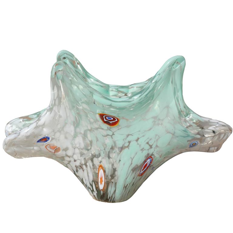 Murano Style Glass Napkin Holder For Sale at 1stdibs