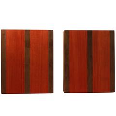 Teak and Slate Bookends by Harpswell House