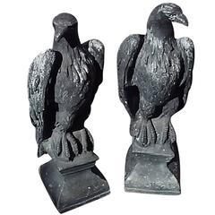 Pair of Late 19th-Early 20th Century English Lead Eagles