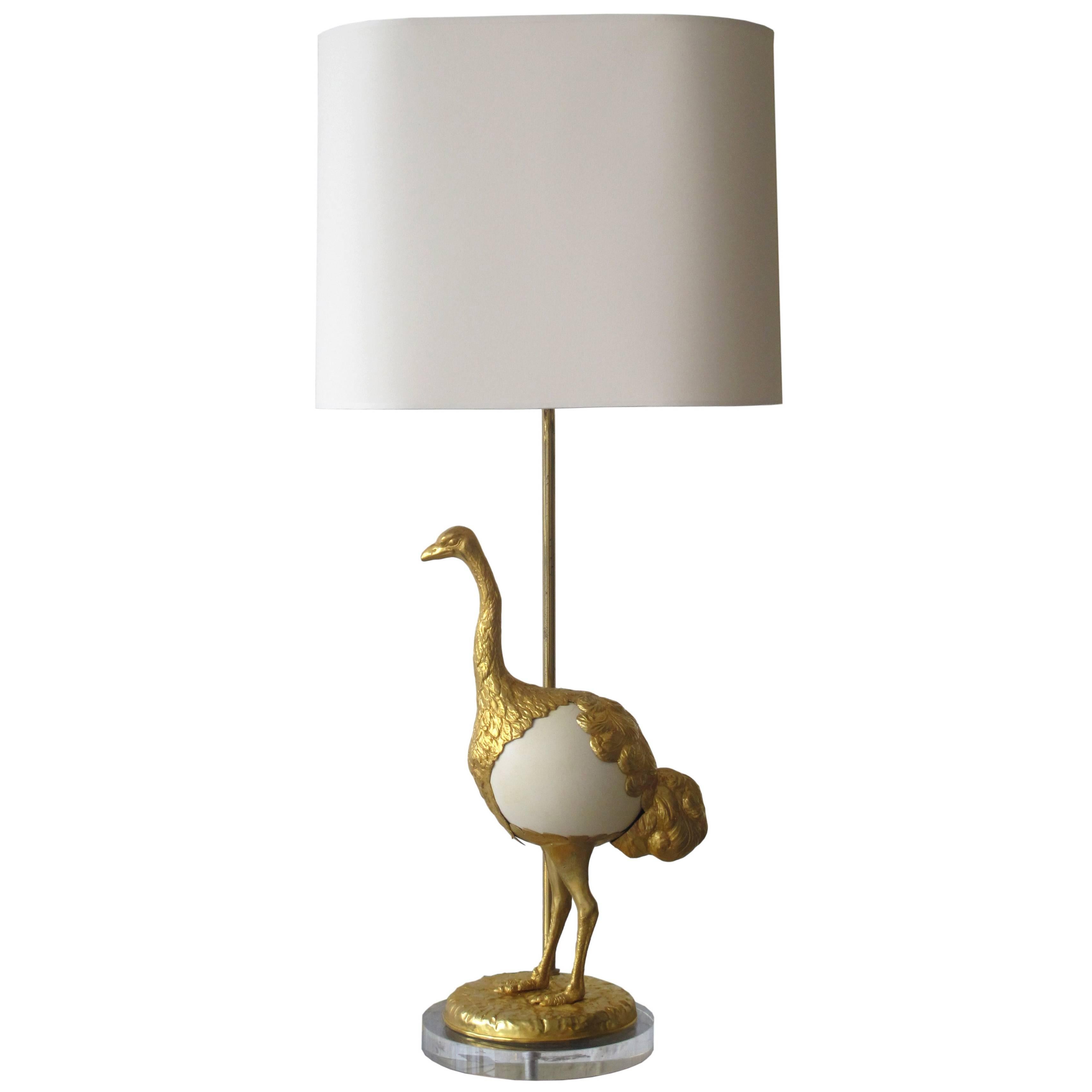 ‘Struzzi’ Table Lamp by Gabriella Crespi For Sale