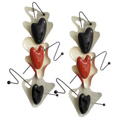 Pair of Sculptural Wall Lights