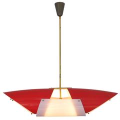 Ceiling Lamp in Enamelled Metal by Arredoluce