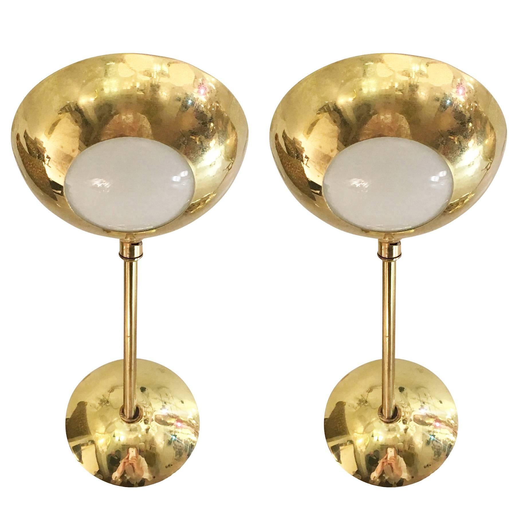 Pair of Sconces in the Manner of Stilnovo, Italy, 1960s