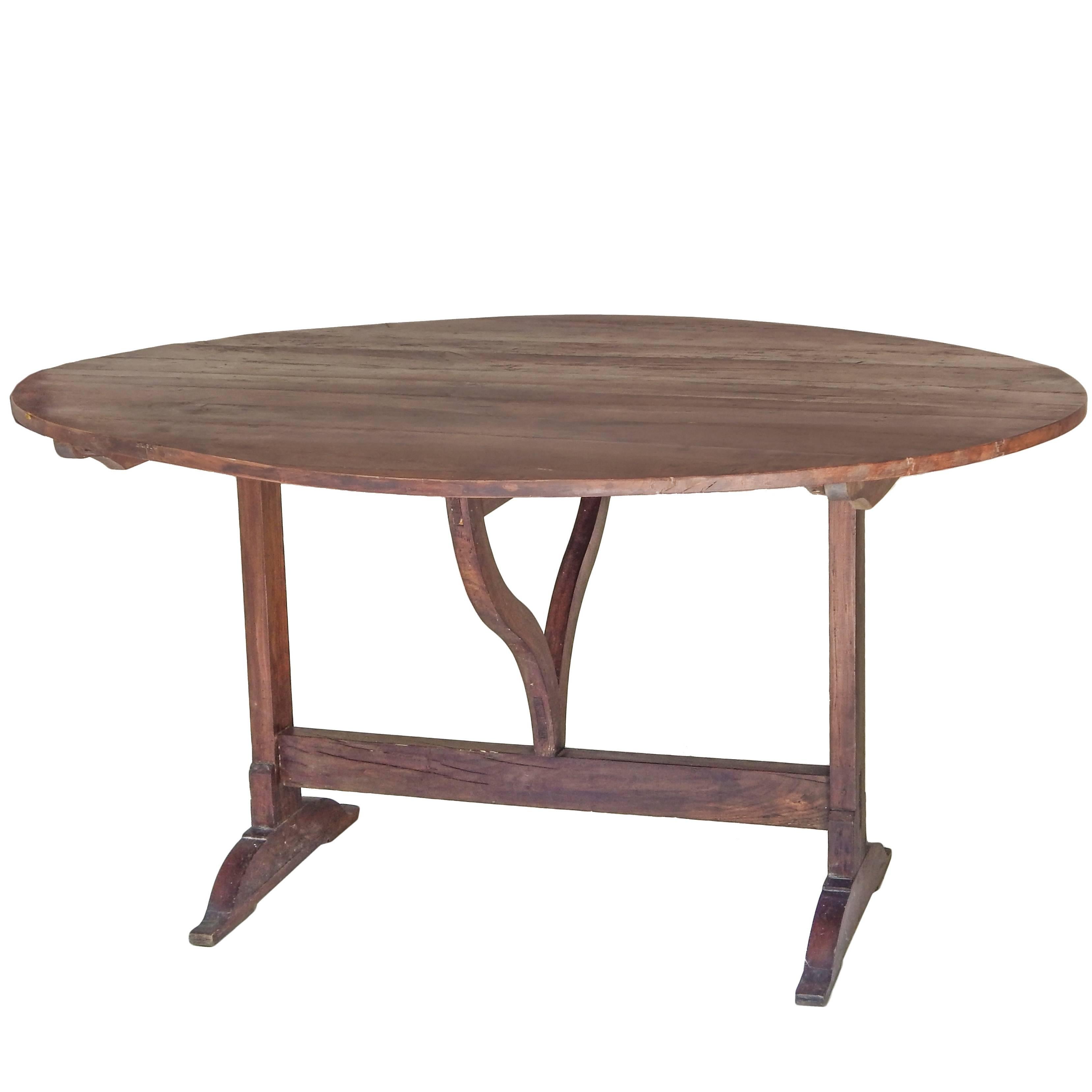 Early French Wine Tasting Table For Sale