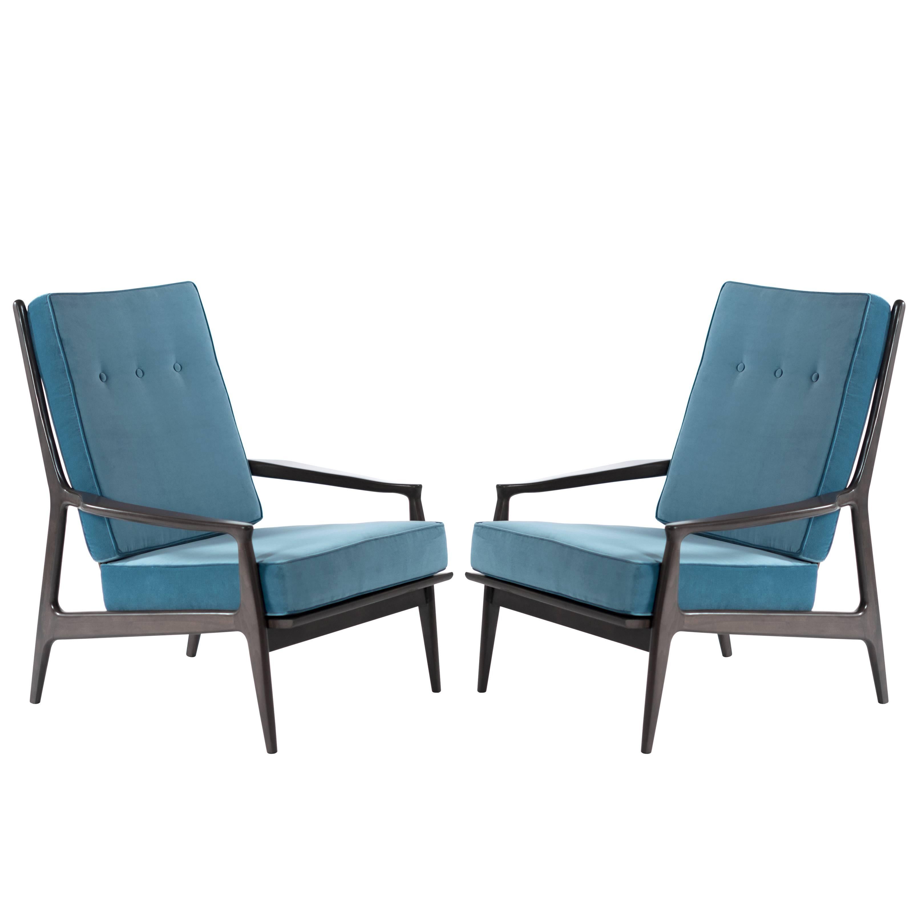 Milo Baughman for Thayer Coggin "Archie" Lounge Chairs