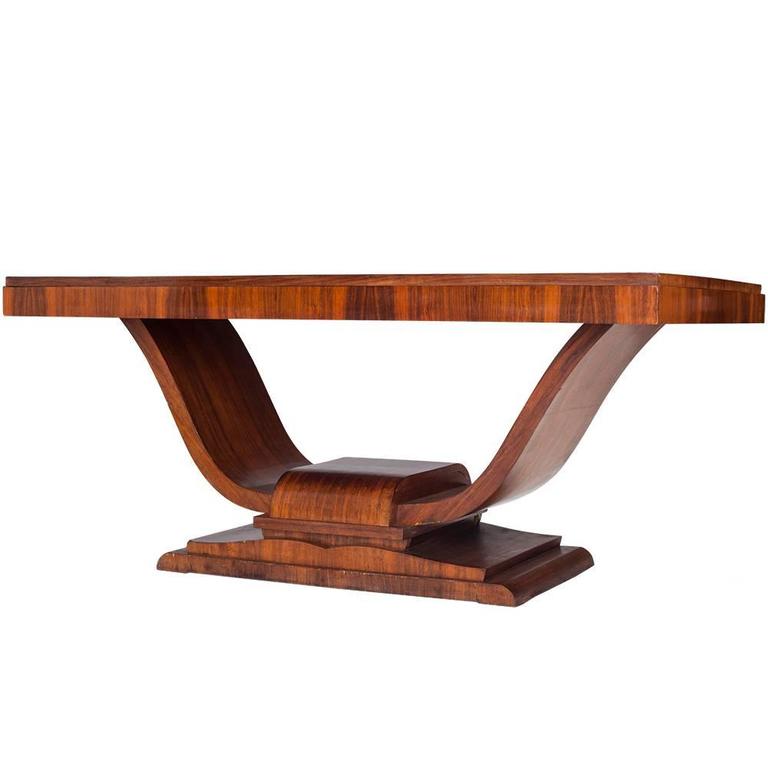French Art Deco Dining Table In Macassar Circa 1930 For At 1stdibs French Art Deco Dining Table In Macassar Circa 1930 For