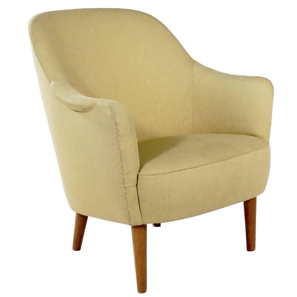 Upholstered 'Sampsel' Chair by Carl Malmsten