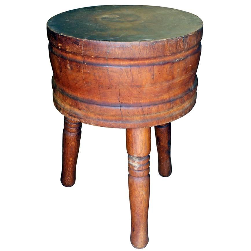 Bloc de boucherie rond primitif