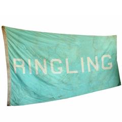 Vintage Circus Tent Flag, Ringling 7