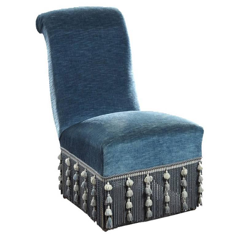 French Empire Fringe Chair For Sale