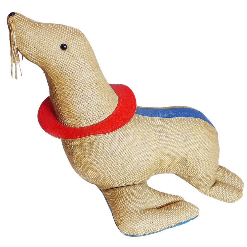 1971, Germany, Therapeutic Toy Seal by Renate Müller Oversized Stuffed Animal