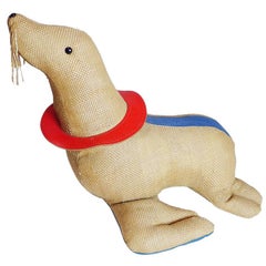 1971, Germania, Giocattolo terapeutico Seal di Renate Müller Animale di peluche sovradimensionato