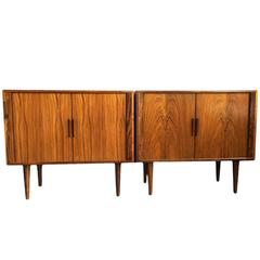 Vintage Kai Kristiansen, Matching Pair of Rosewood Sideboard Cabinets