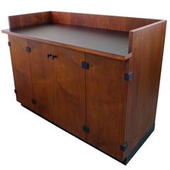 Mid-Century Walnut Bar Cabinet by Directional