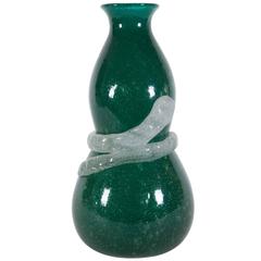 Vintage Murano Seguso Pelego Vase