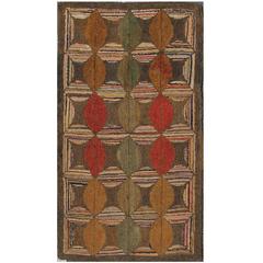 Rare American Hooked Rug 11