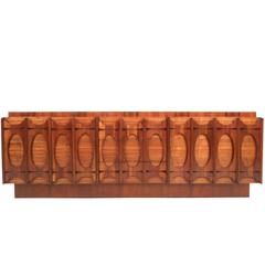 Mid-Century Modern Broyhill Style Brutalist Credenza