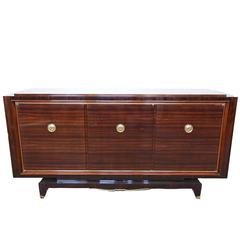 Buffet Art Déco en ébène de Macassar, France circa 1930