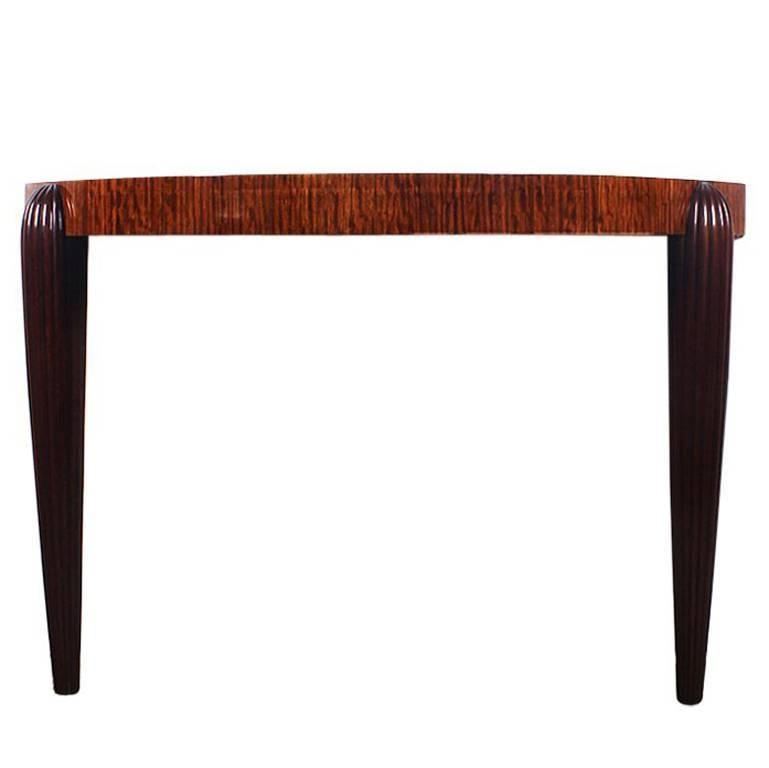 1925 - Art Deco Console, mahogany, rosewood, sycamore - France