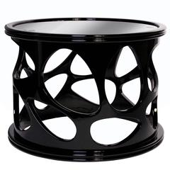 European Modern Boca Do Lobo Caos Black Lacquered Centre Cocktail End Table 3