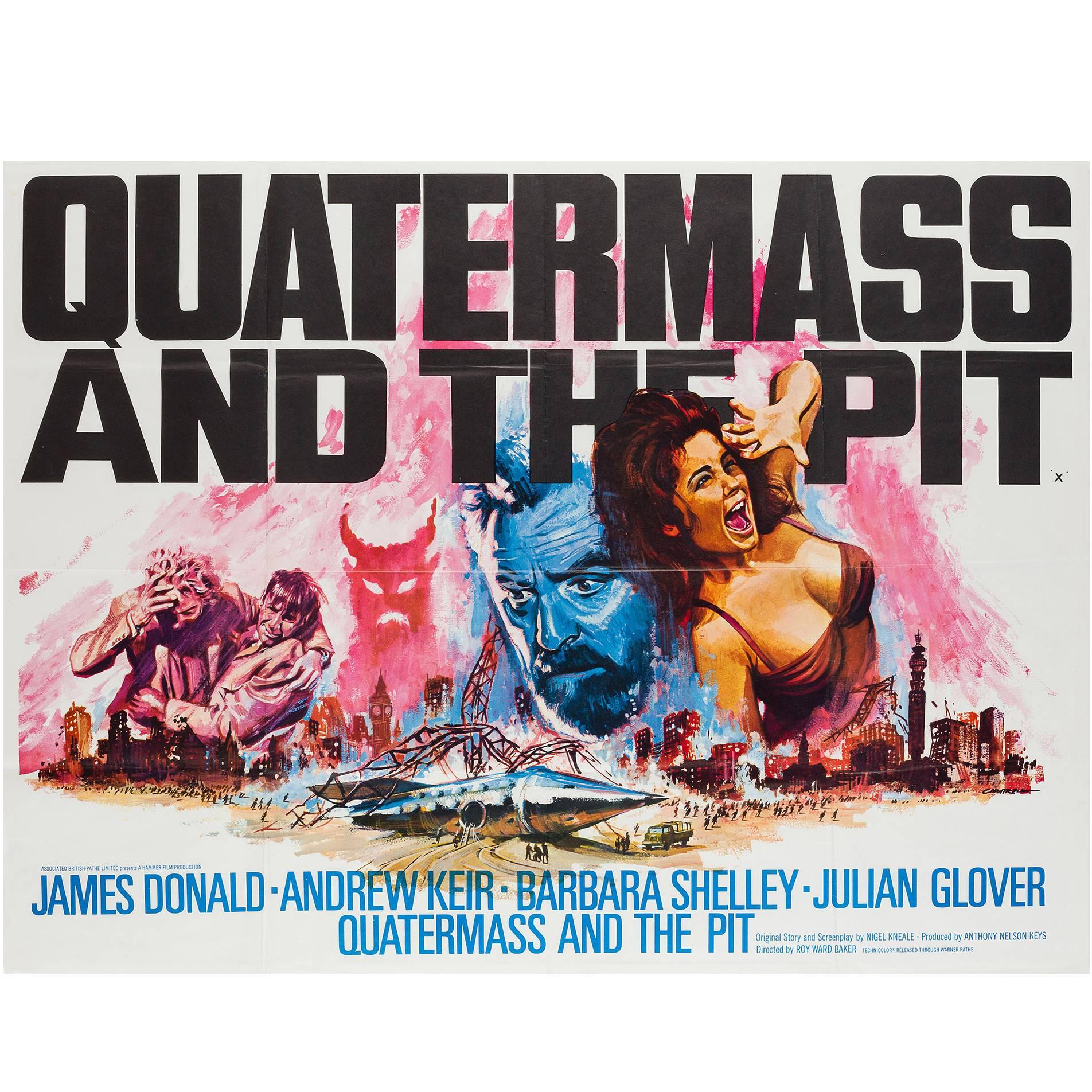 Quatermass and the Pit Original UK Film Poster, Tom Chantrell, 1967