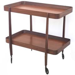 Mahogany Serving Cart, 1970s 7