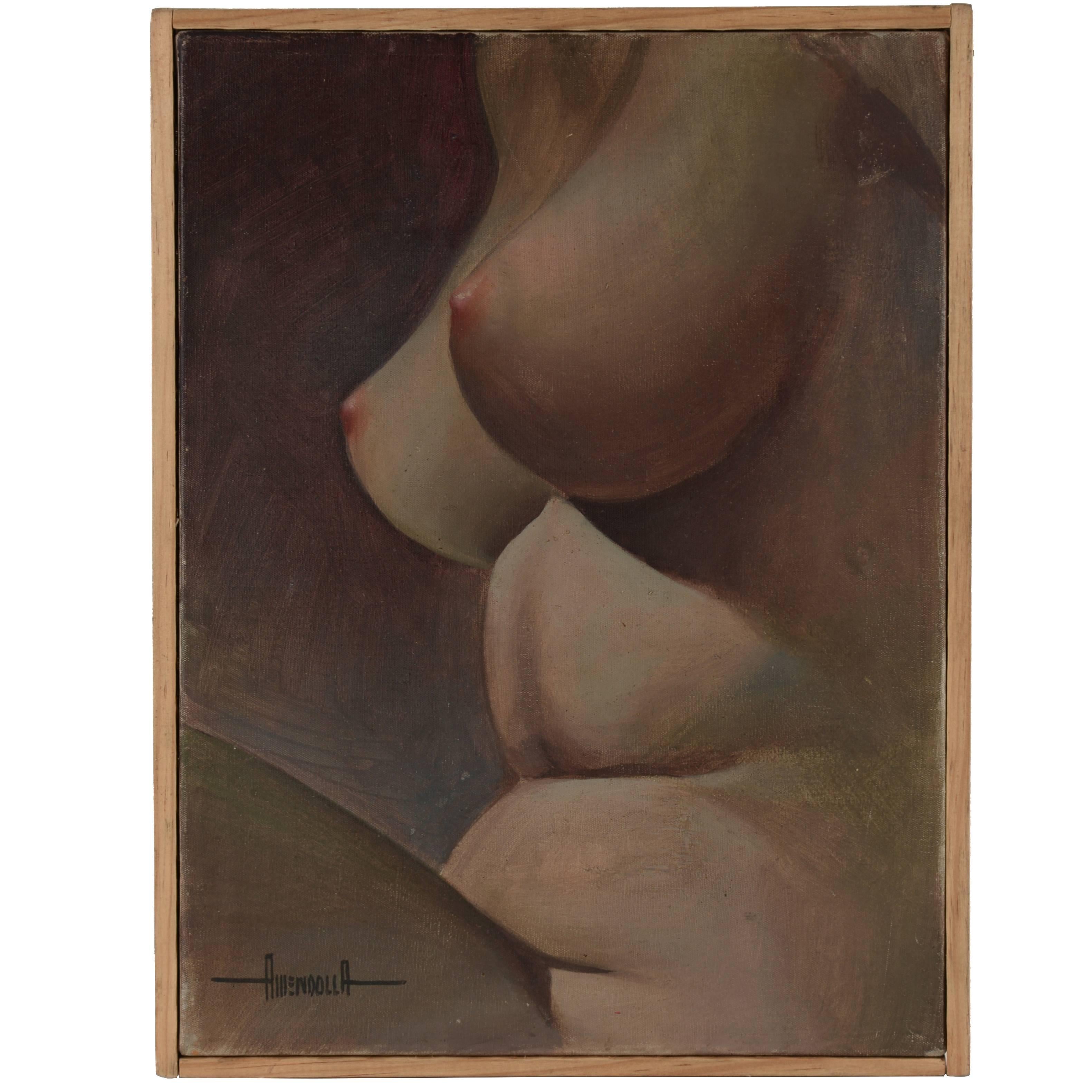 Small Framed Nude Painting