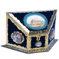 Antique Sevres Porcelain, Cameo and Ormolu-Mounted Stationary Box