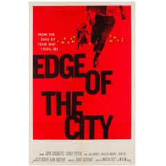 Edge of the City Original US Film Poster, Saul Bass, 1957