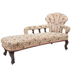 Rare Victorian Rosewood Chaise Longue