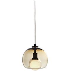 Eres Bronze, Handblown Glass Orb Pendant Light 12