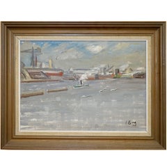 Antique Swedish Seascape