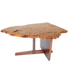 George Nakashima English Oak Burl and Laurel Minguren II Table, 1977 7