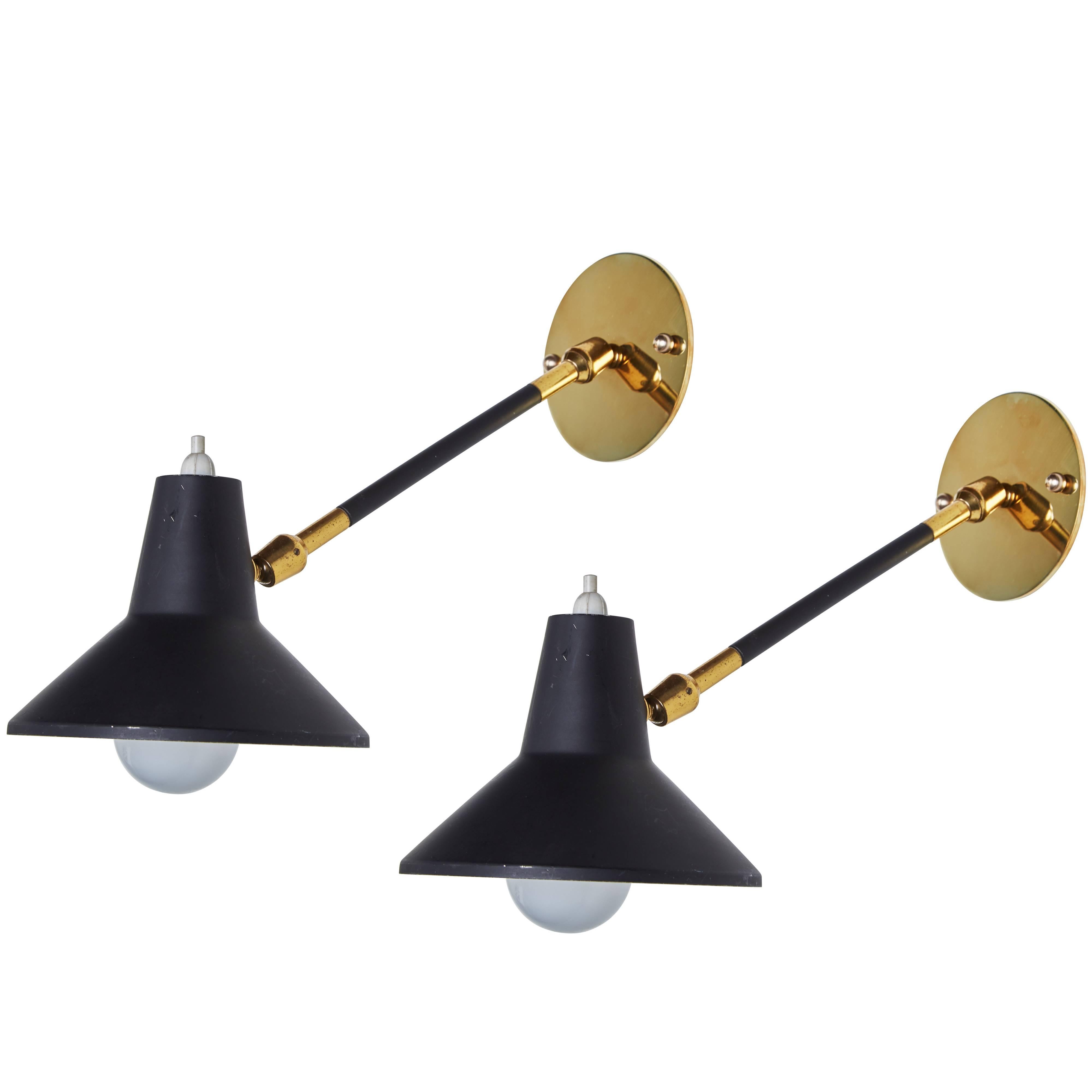 Pair of Articulating Sconces by Stilux