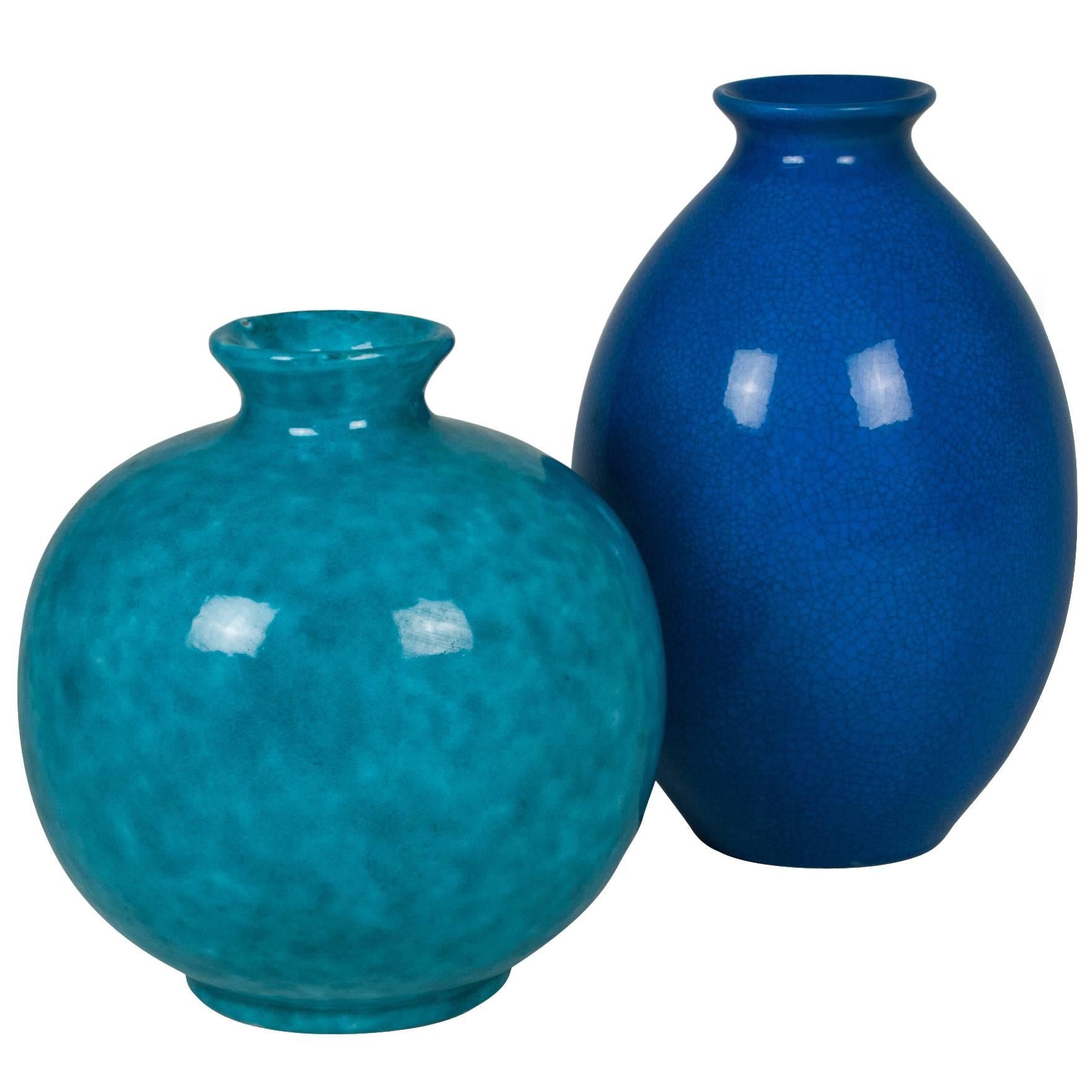 Two Continental Ceramic Vases, 1930s For Sale